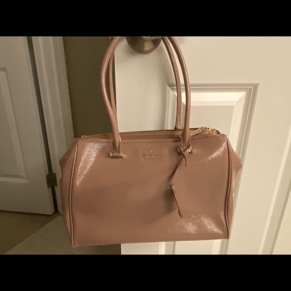 Kate Spade purse! Blush pink. Gold accents.